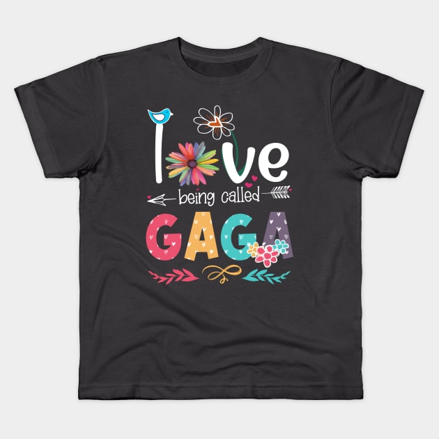 Love Being Called Gaga Kids T-Shirt by phs